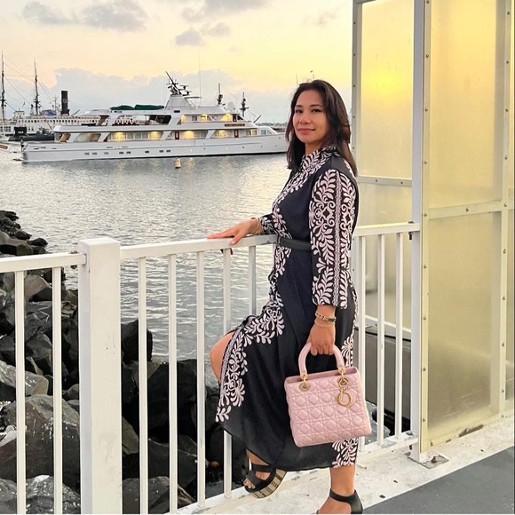 Christian Dior Lady Dior Bag Cannage Quilt Lambskin Medium Metallic Beig… - Picture 11 of 12